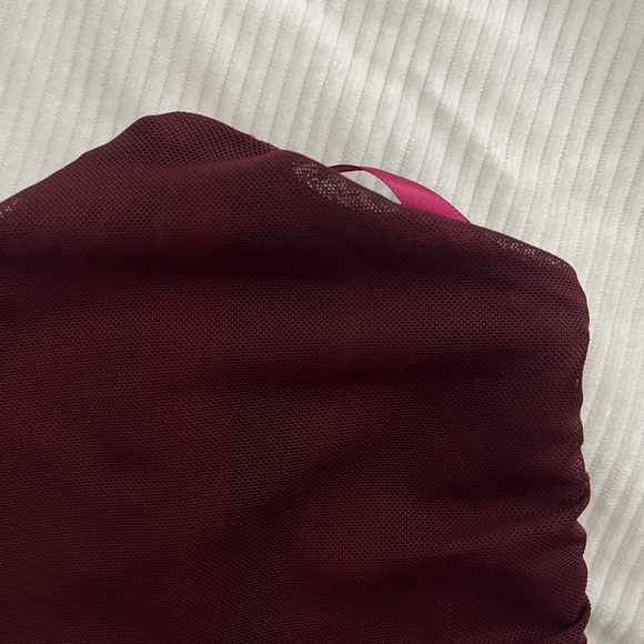 Burgundy Strapless Top - Picture 3 of 3